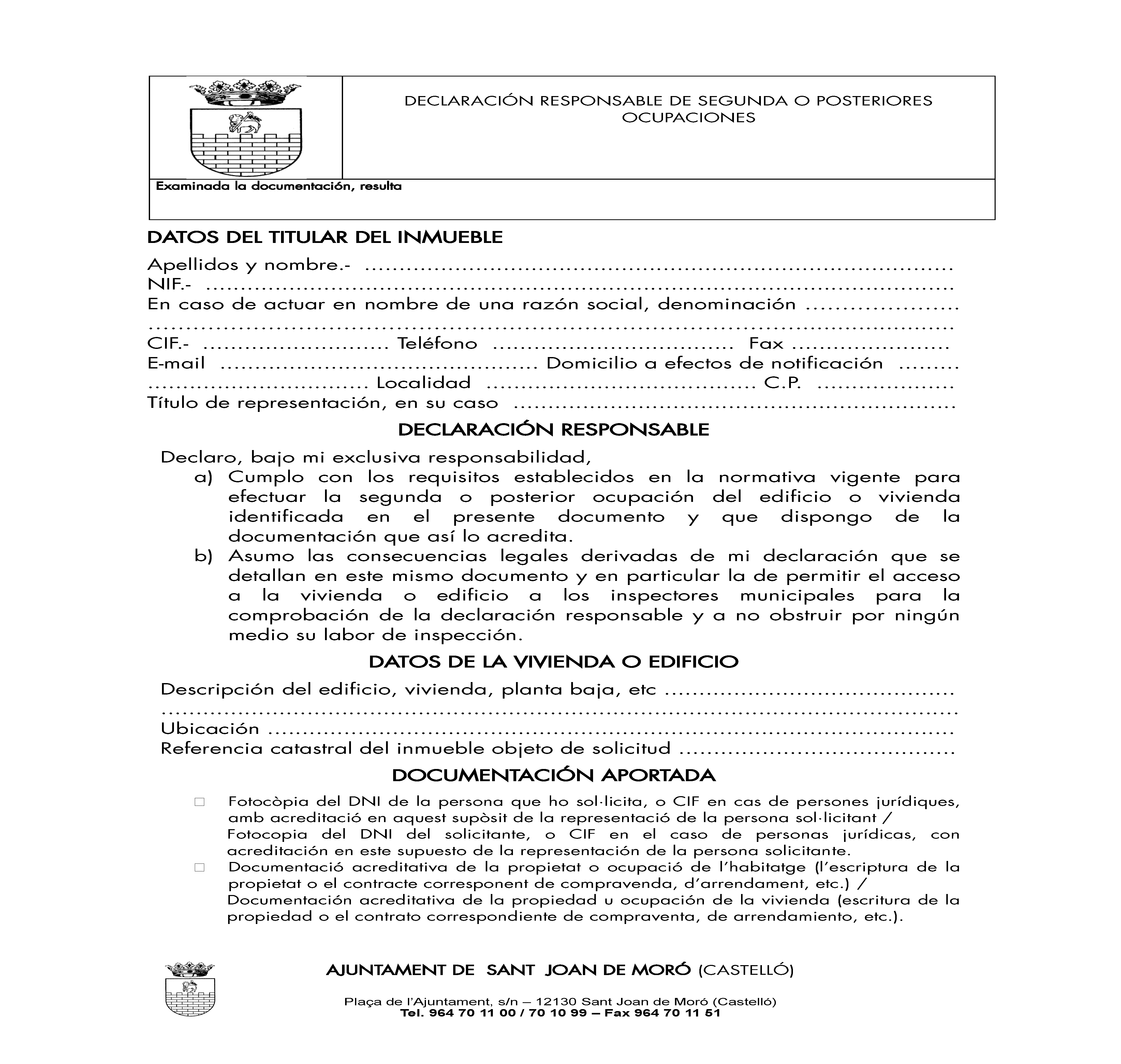Impreso DECLARACIÓN RESPONSABLE SEGUNDA OCUPACION - San Joan de Moro_Página_1