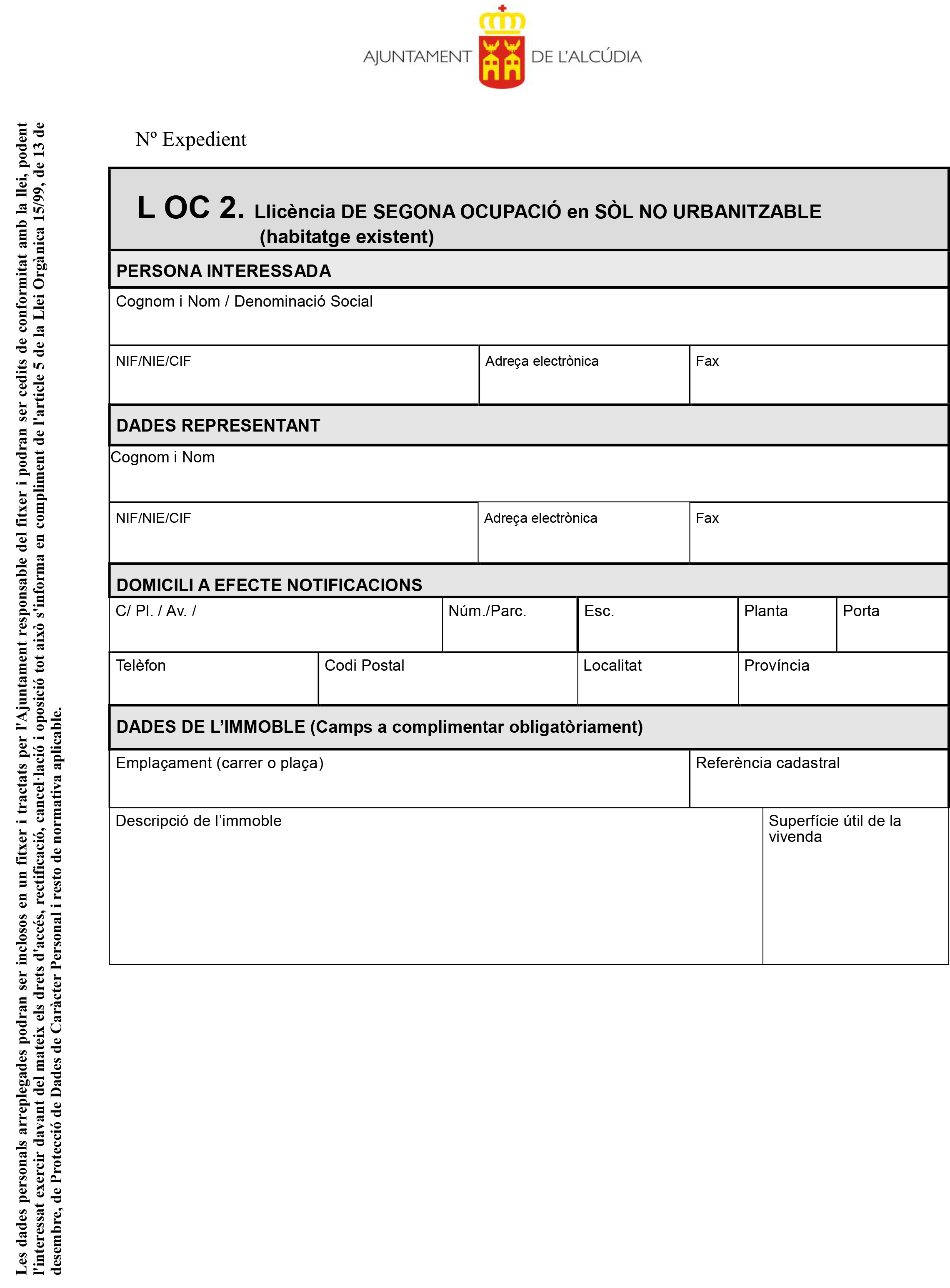Impreso Declaración Responsable Segunda Ocupación - Alcadua 1