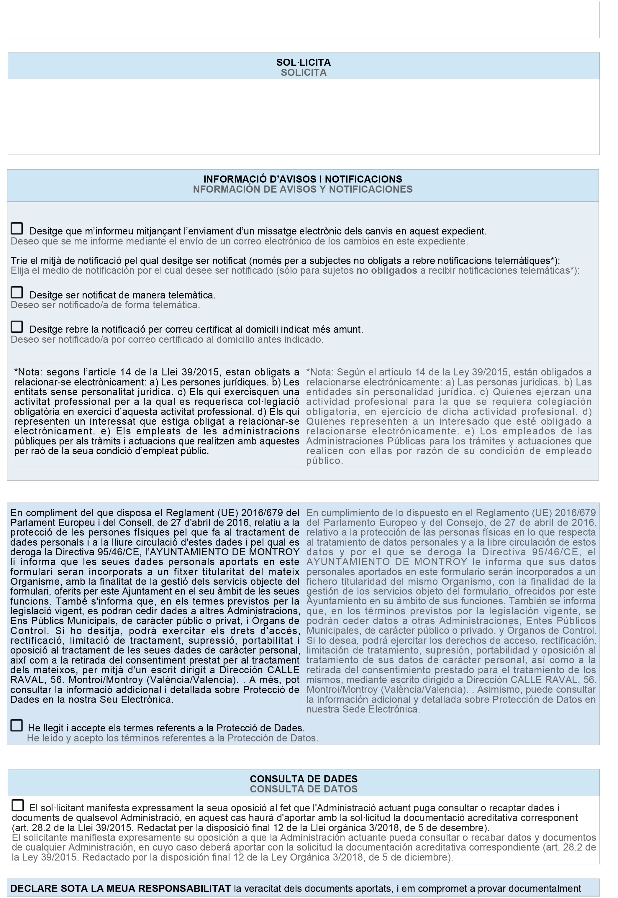 Impreso Declaración Responsable Segunda Ocupación - Montroi 2